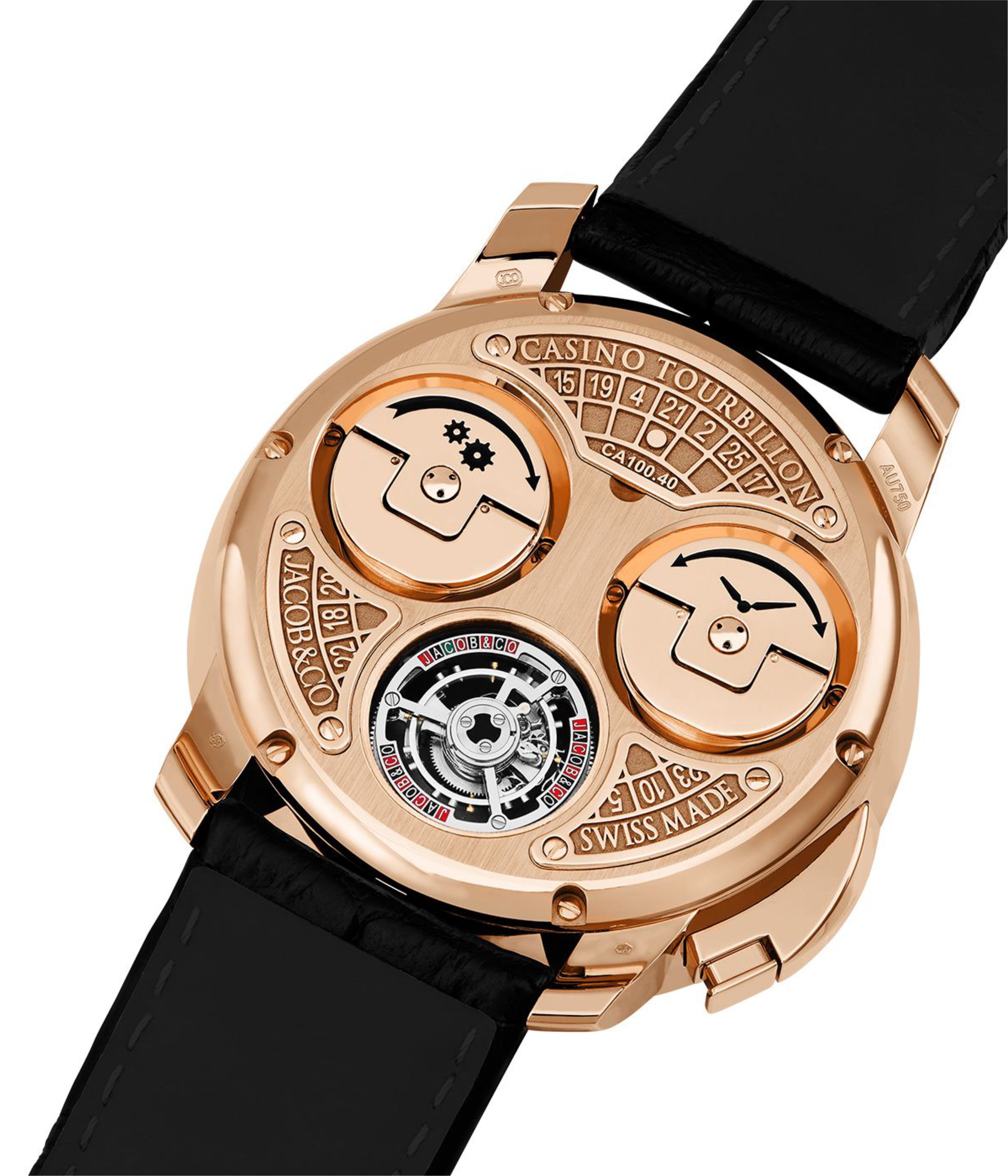 Jacob & Co. Casino Tourbillon Rose Gold Baguette